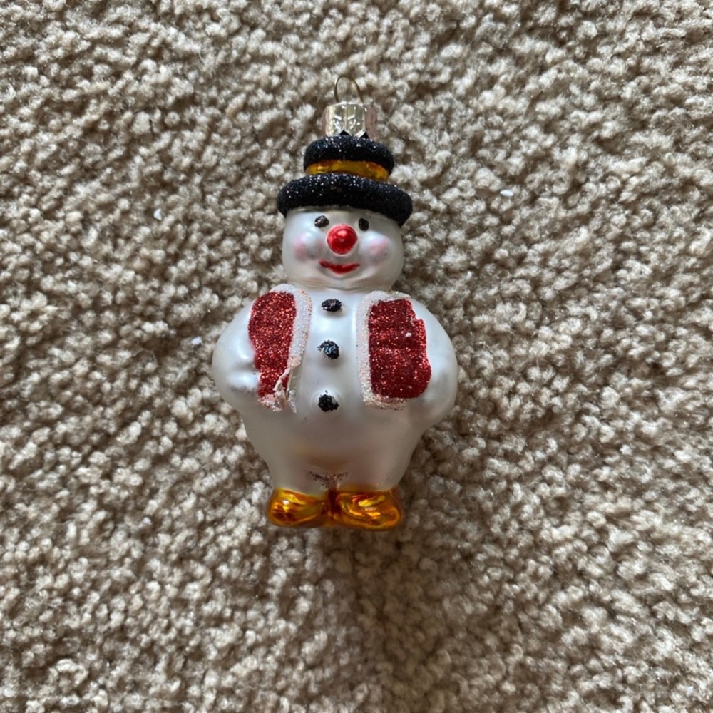 Vintage Snowman Ornament